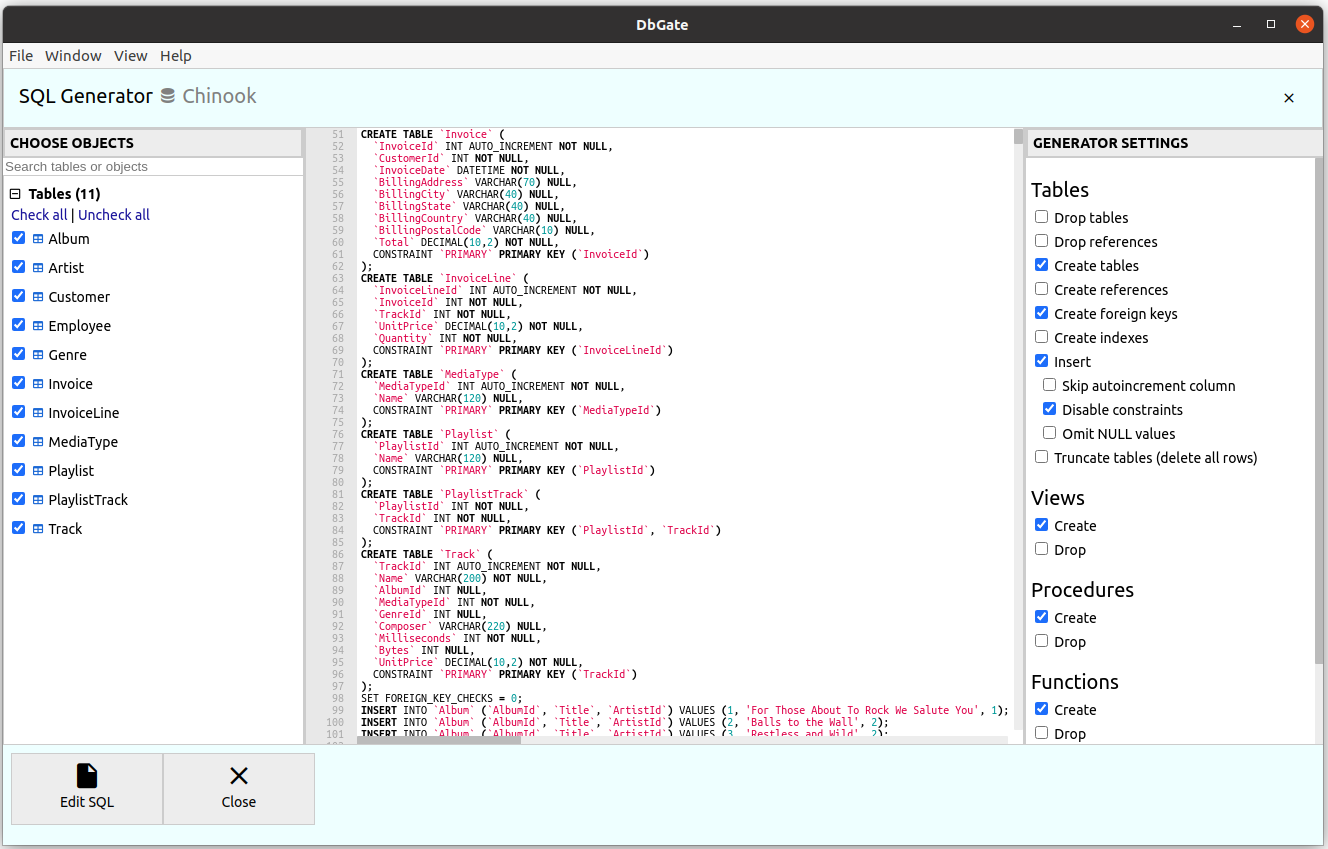 SQL Generator