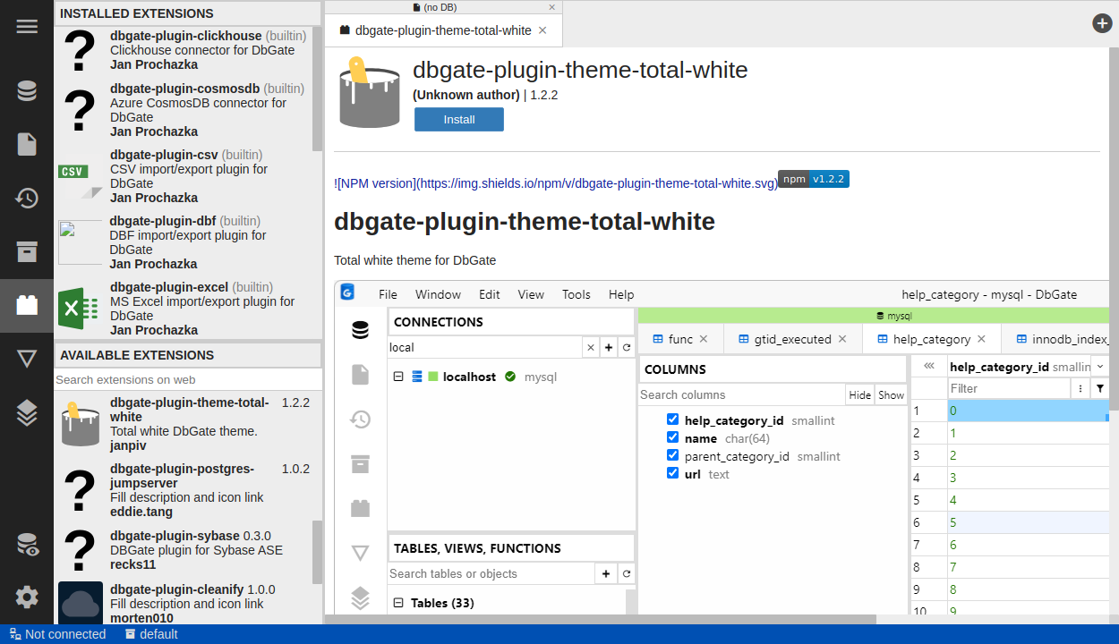 View MS Excel plugin details