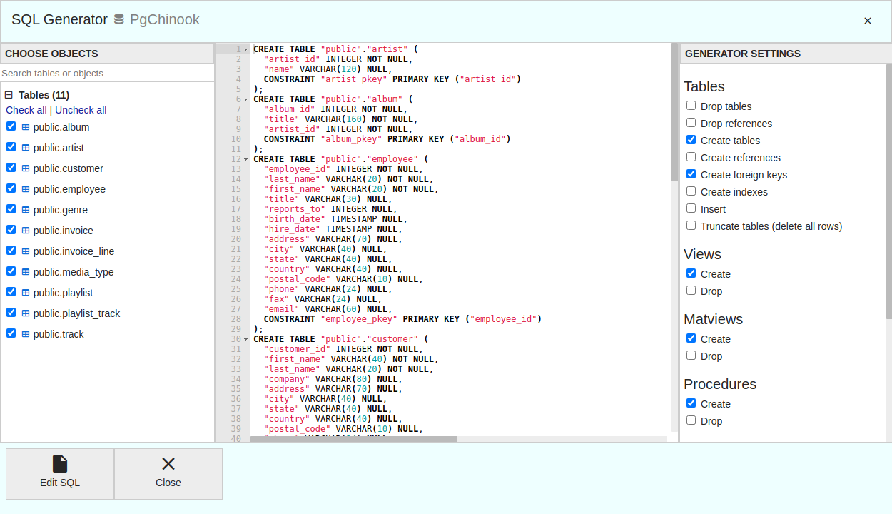 SQL Generator